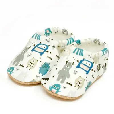 Ella Bonna Unisex Patik Kaydırmaz Taban Sevimli Canavarlar - 6