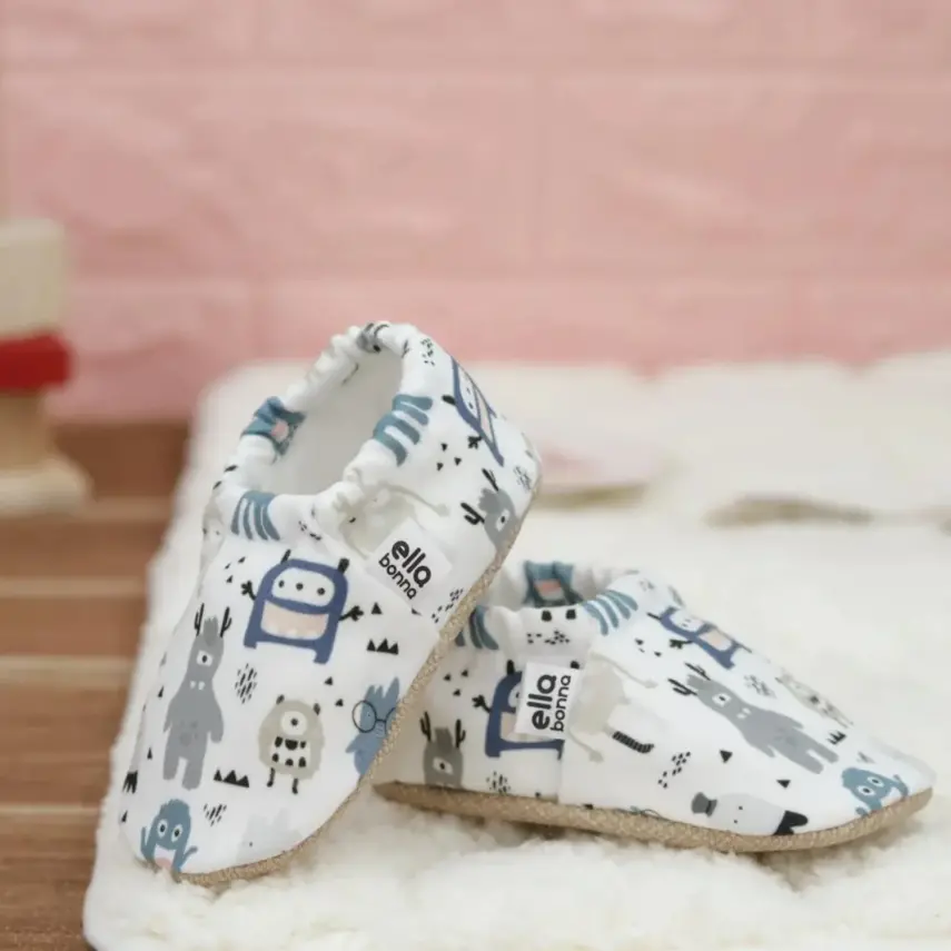 Ella Bonna Unisex Patik Kaydırmaz Taban Sevimli Canavarlar - 9