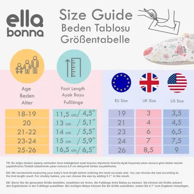 Ella Bonna Unisex Patik Organik Pamuk Kaydırmaz Taban Taba - 5