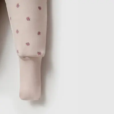Ella Bonna Uyku Tulumu Çoraplı 2,5 Tog Bej Flowers - 9