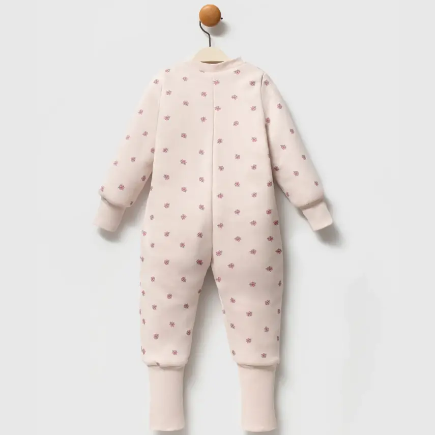 Ella Bonna Uyku Tulumu Çoraplı 2,5 Tog Bej Flowers - 23