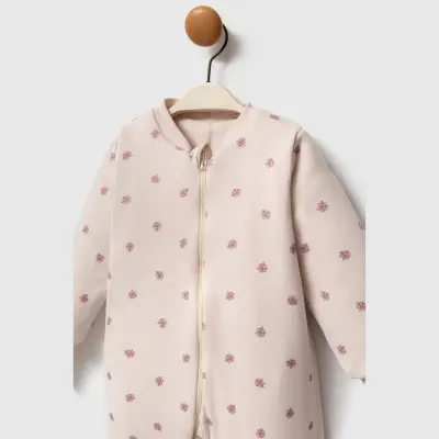 Ella Bonna Uyku Tulumu Çoraplı 2,5 Tog Bej Flowers - 17