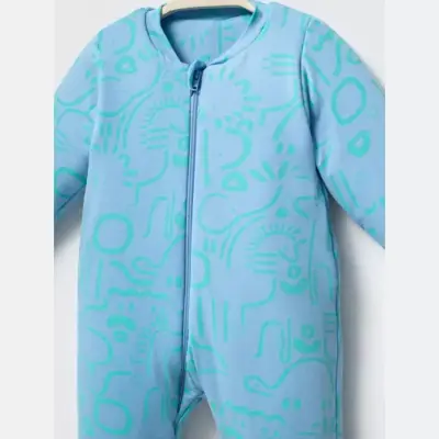 Ella Bonna Uyku Tulumu Çoraplı 2,5 Tog Desenli Mavi (1)