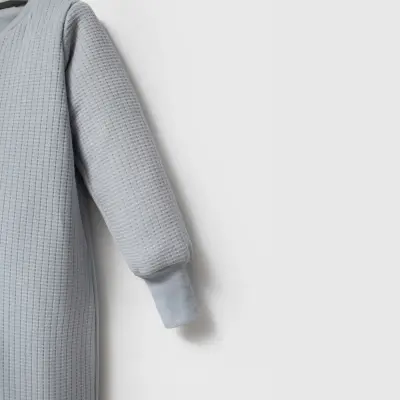 Ella Bonna Uyku Tulumu Çoraplı 2,5 Tog Jakarlı Gri (1)