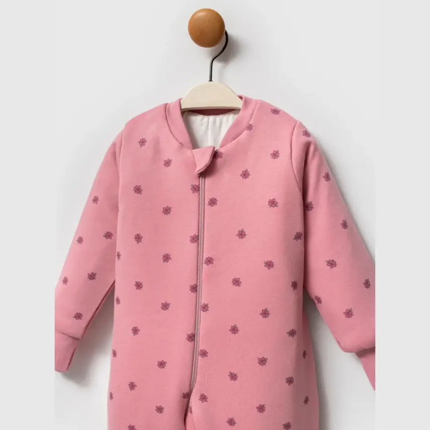 Ella Bonna Uyku Tulumu Çoraplı 2,5 Tog Mürdüm Flowers - 3