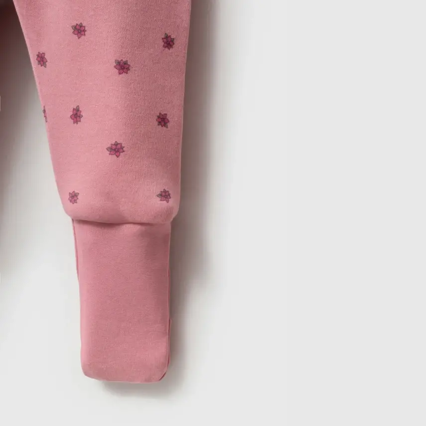 Ella Bonna Uyku Tulumu Çoraplı 2,5 Tog Mürdüm Flowers - 4