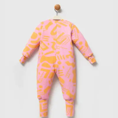 Ella Bonna Uyku Tulumu Çoraplı 2,5 Tog Pembe - Turuncu (1)