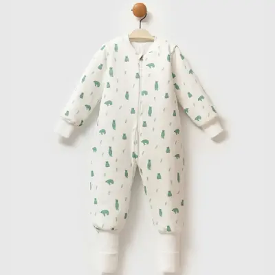 Ella Bonna Uyku Tulumu Çoraplı 2,5 Tog Yeşil Ayıcık