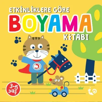 Etkinliklere Göre 24 Sayfa Boyama Kitabı Sarı 