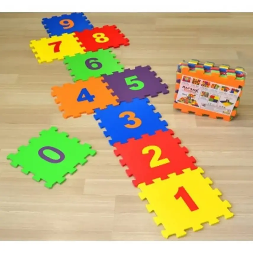 Eva Puzzle Oyun Matı Rakamlar 7 mm 33X33 cm - 1