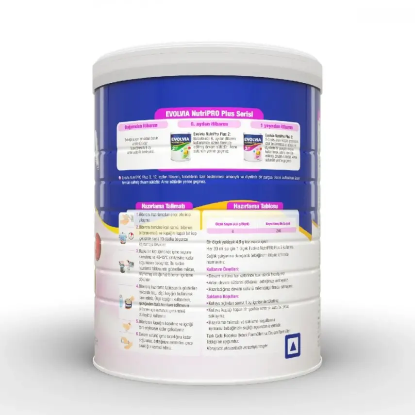 Evolvia Nutripro Plus 3 Devam Sütü Maması 800 Gr - 3