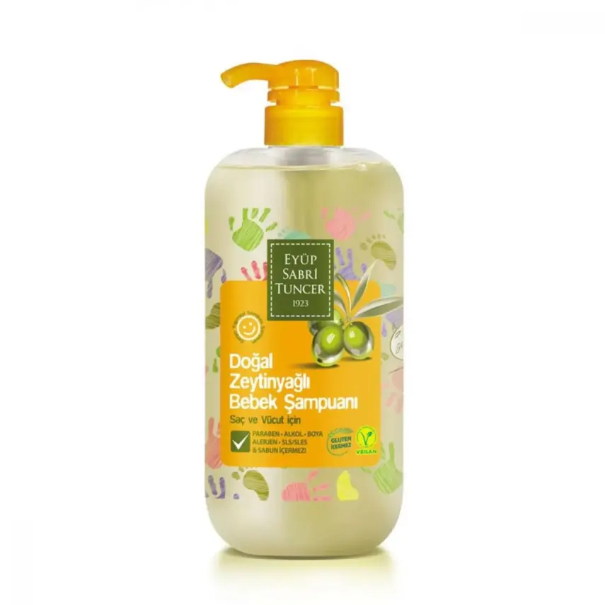 Eyüp Sabri Tuncer Bebek Şampuanı Doğal Zeytinyağlı 600 ml - 1
