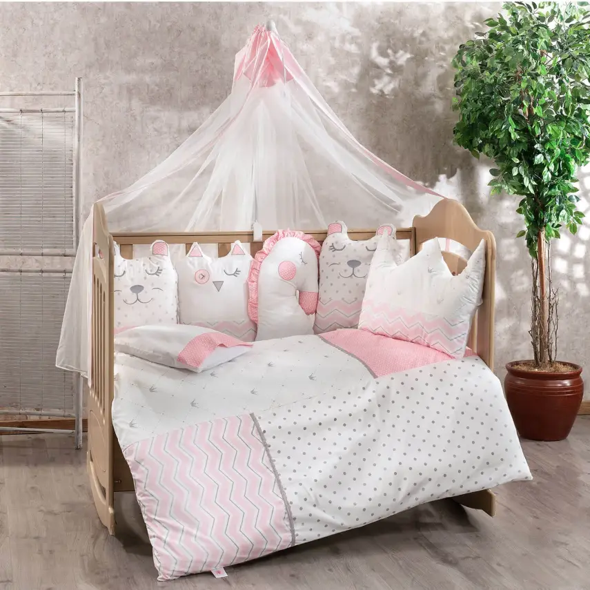 Fabu Funday Beşik Uyku Seti Pembe - 1