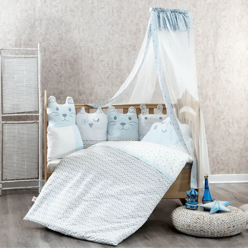 Fabu Sirkus Beşik Uyku Seti Mavi - 1