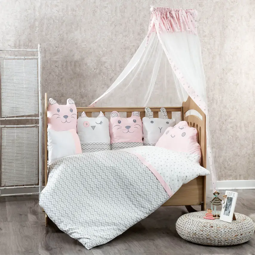 Fabu Sirkus Beşik Uyku Seti Pembe - 1