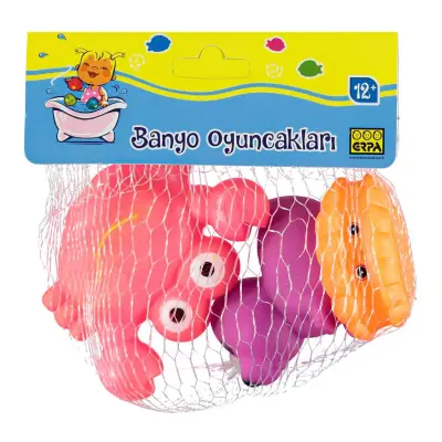 Filede 3'lü Banyo Oyuncağı Kabuklu Deniz Hayvanları Seti (1)