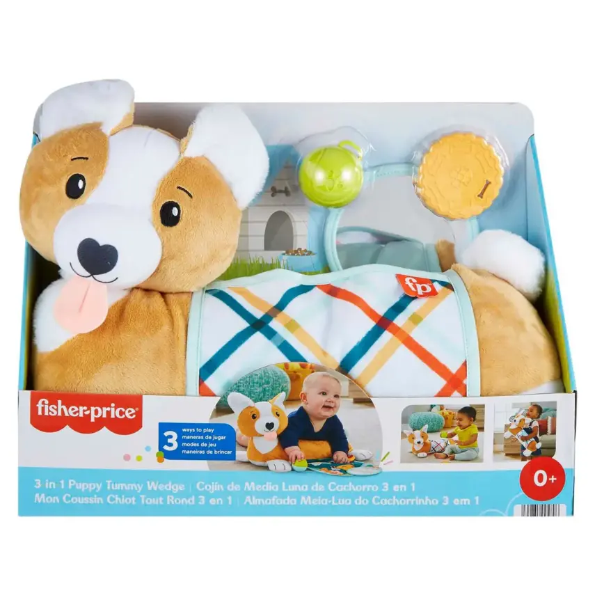 Fisher Price 3'ü 1 Arada Köpekçik Uzanma Yastığı - 1