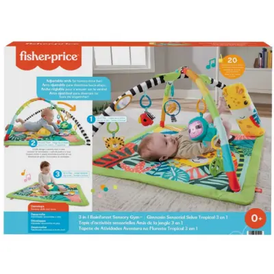 Fisher Price 3'ü 1 Arada Yağmur Ormanı Jimnastik Merkezi - 2
