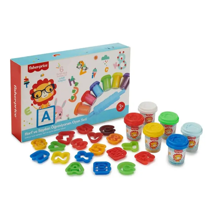 Fisher Price Alfabe Ve Sayılar Oyun Hamuru Seti - 1