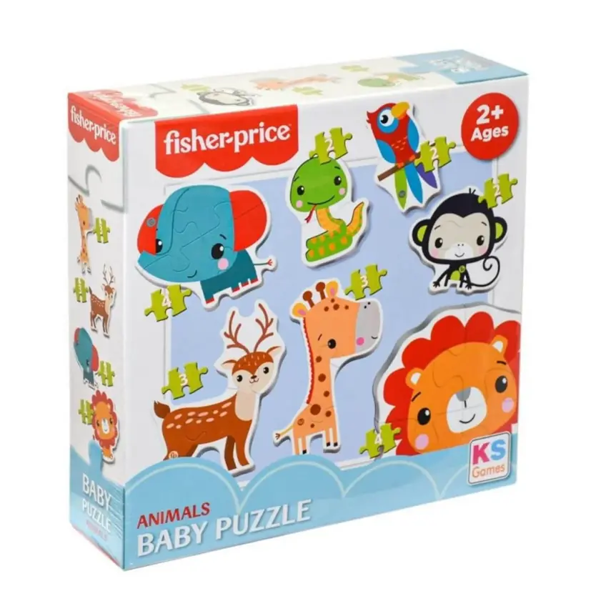 Fisher Price Baby Puzzle Animals 7in1 20 Parça - 1