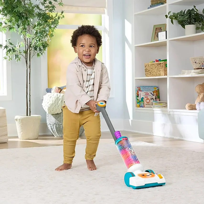 Fisher-Price Eğlen ve Öğren 2'si 1 Arada Süpürge - 3