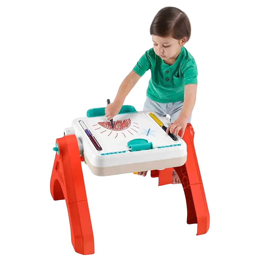 Fisher-Price Eğlen ve Öğren 4'ü 1 Arada Aktivite ve Çizim Masası - 2