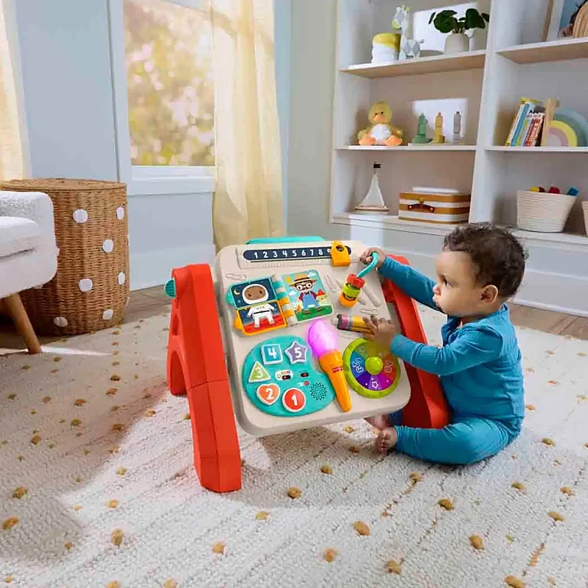 Fisher-Price Eğlen ve Öğren 4'ü 1 Arada Aktivite ve Çizim Masası - 9