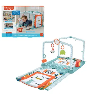 Fisher Price Neşeli Hayvanlar 3ü 1 Arada Jimnastik Merkezi Oyun Halısı - 7