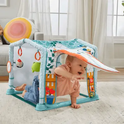 Fisher Price Neşeli Hayvanlar 3ü 1 Arada Jimnastik Merkezi Oyun Halısı - 5