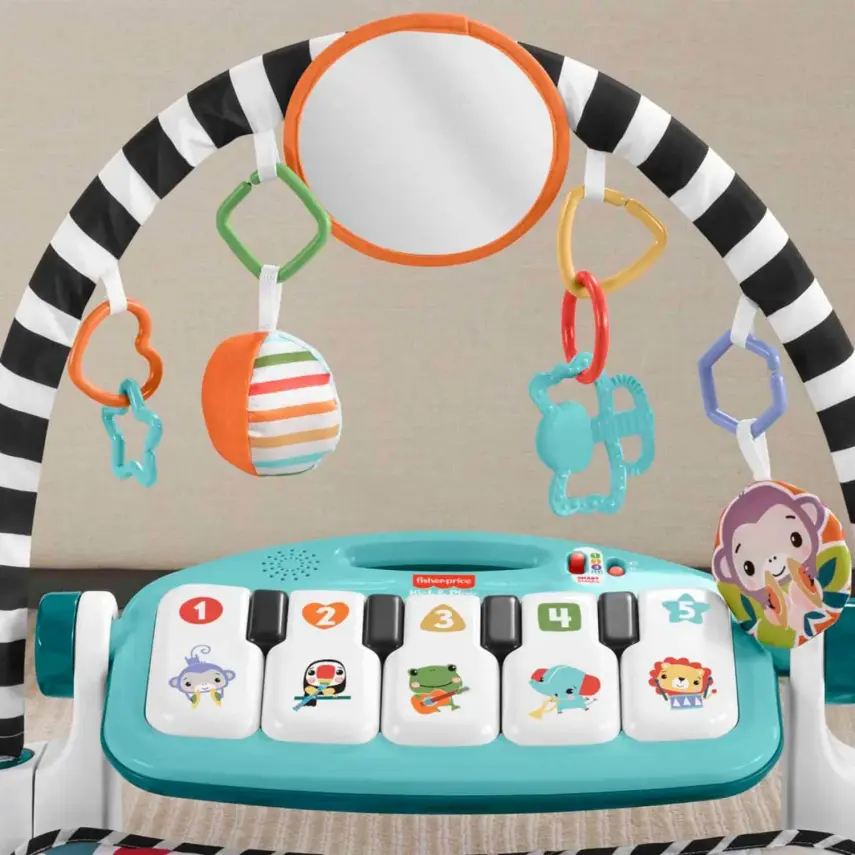 Fisher-Price Neşeli Hayvanlar Piyanolu Jimnastik Merkezi - 5
