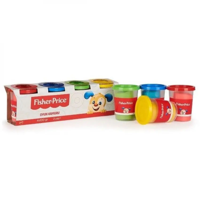 Fisher Price Oyun Hamuru 4 lü 400gr - 1