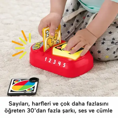 Fisher Price Sesli ve Işıklı Eğlen ve Öğren Saymayı ve Renkleri Öğreten UNO (1)