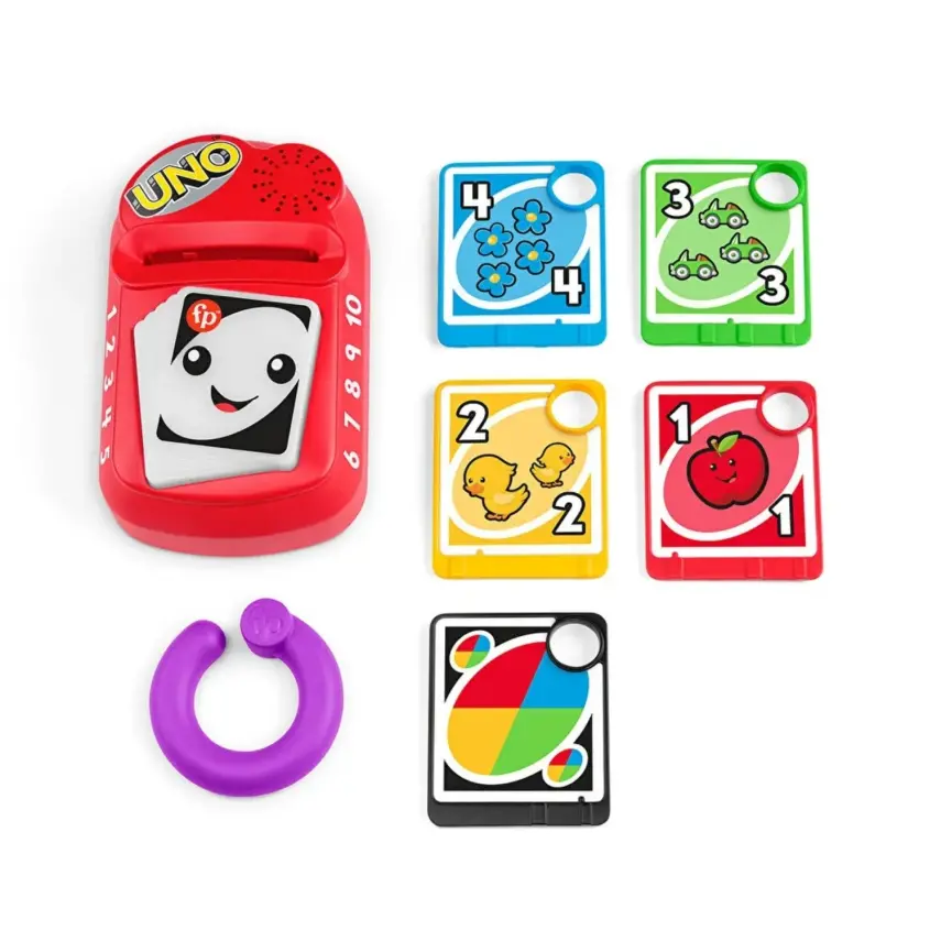Fisher Price Sesli ve Işıklı Eğlen ve Öğren Saymayı ve Renkleri Öğreten UNO - 1