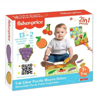 Fisher Price Tak Çıkar Puzzle Meyve Sebze