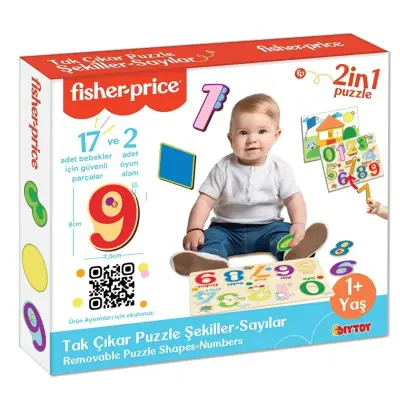Fisher Price Tak Çıkar Puzzle Şekiller Sayılar - 1