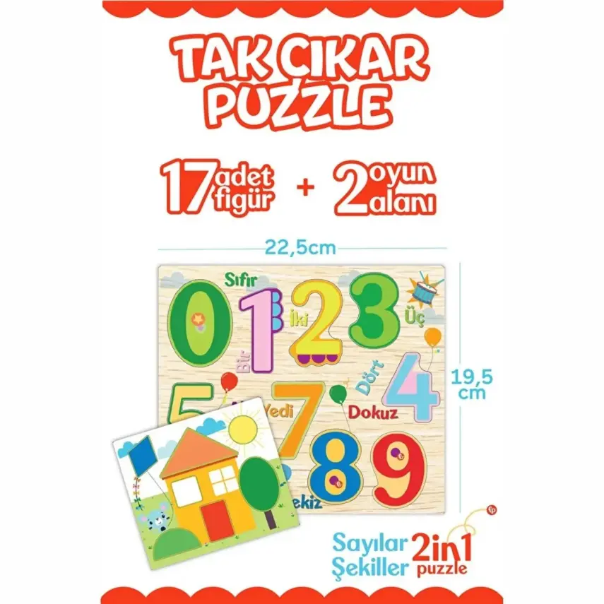 Fisher Price Tak Çıkar Puzzle Şekiller Sayılar - 2