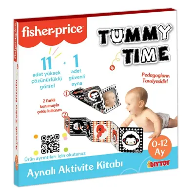 Fisher Price Tummy Time Aynalı Aktivite Kitabı - 1