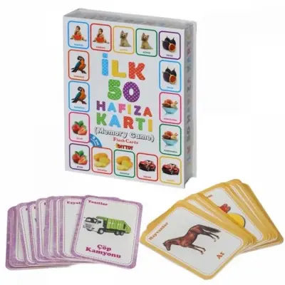 Flash Kart İlk 50 Hafıza Kartı Memory Game - 1
