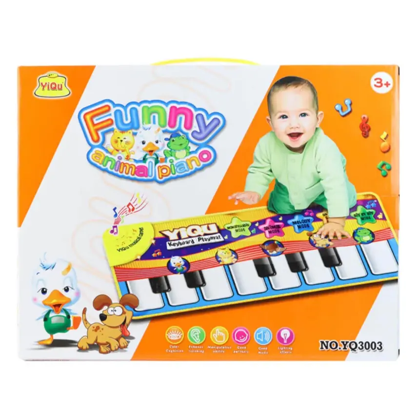 Funny Animal Pianolu Müzikli Oyun Matı - 1