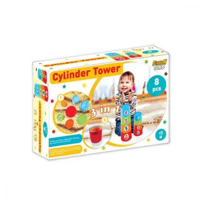 Furkan Toys 3 İn 1 Silindir Kule (1)