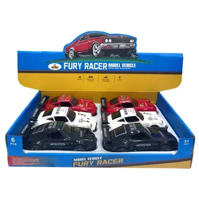 Fury Racer Müzikli Sürtmeli Araç Araba - 4