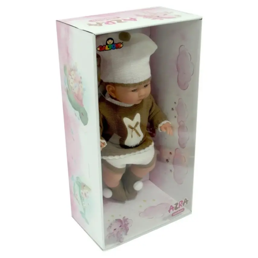 Galtoys Yeni Doğmuş Kahve-Bej Elbiseli Azra Bebek - 2