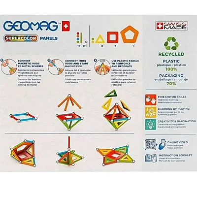 Geomag Supercolor Panels Manyetik Zeka Oyunu 35 Parça - 4