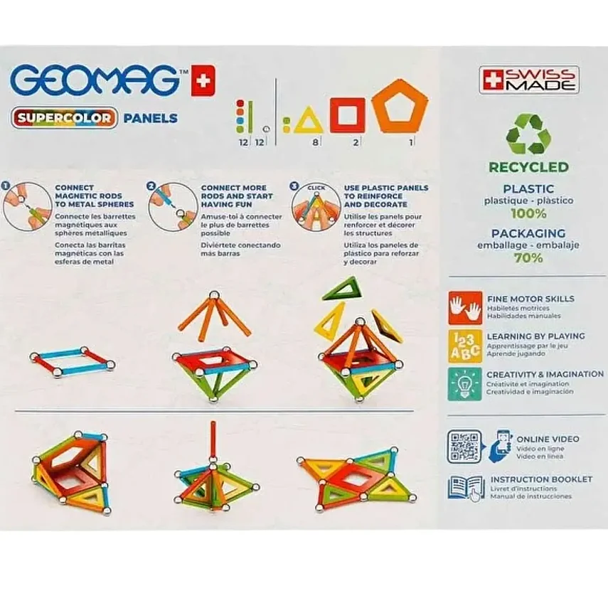 Geomag Supercolor Panels Manyetik Zeka Oyunu 35 Parça - 4