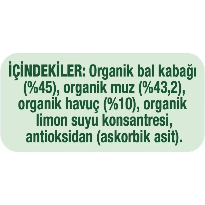 Gerber Organik Balkabaklı Muzlu Havuçlu Meyve Püresi 90 gr x7 - 5