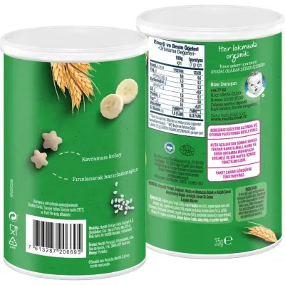 Gerber Organik Buğday Ve Pirinç Bebek Atıştırmalığı 35 gr 8+ Ay - 9