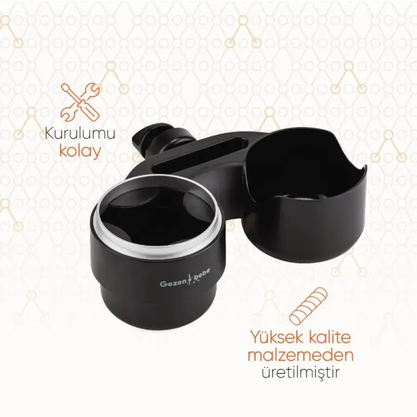 Gezenbebe 3’ü 1 Arada Bebek Arabası Telefon, Şişe ve Atıştırmalık Tepsisi - 7