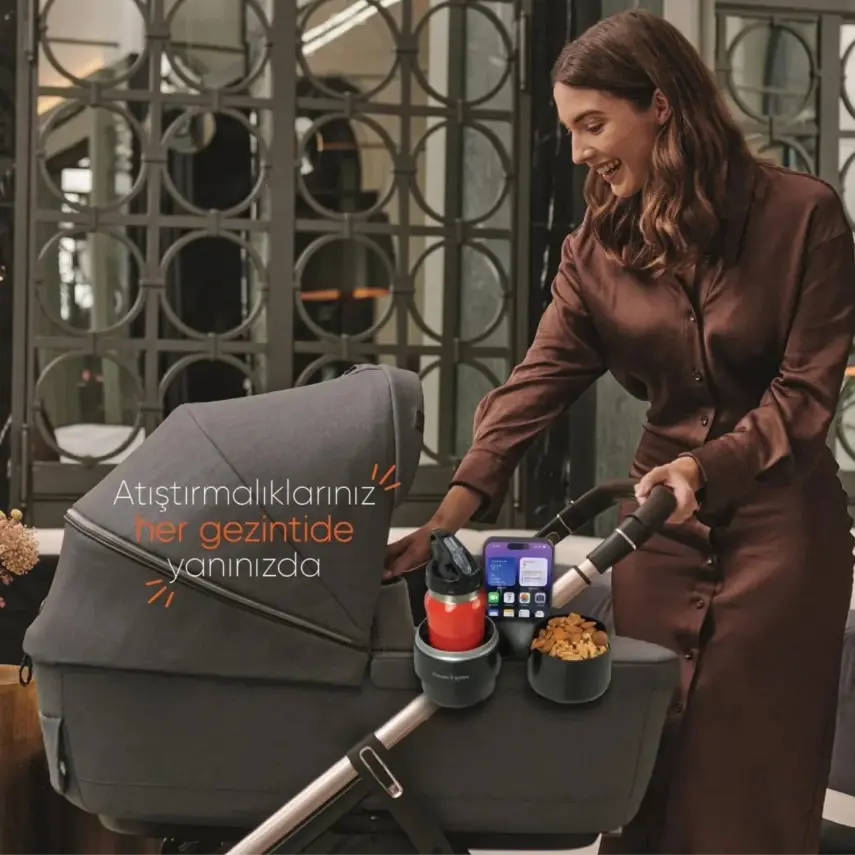 Gezenbebe 3’ü 1 Arada Bebek Arabası Telefon, Şişe ve Atıştırmalık Tepsisi - 1