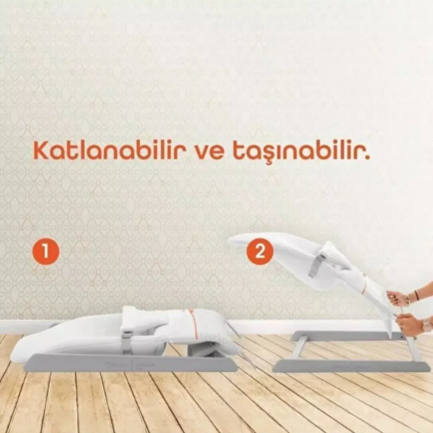 Gezenbebe Bouncy Ev Tipi Ana Kucağı Charcoal - 7