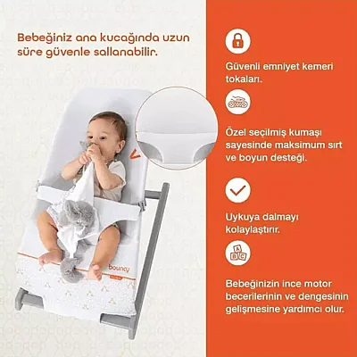 Gezenbebe Bouncy Ev Tipi Ana Kucağı Mist - 6
